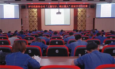 开宝体育官网股份公司团委举行仿宋字书写比赛