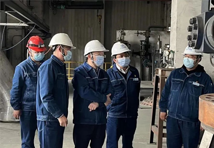 开宝体育官网集团公司常务副总经理傅利才一行莅临和宁公司检查调研