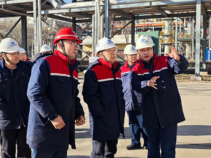 开宝体育官网股份公司总经理傅利才一行赴和宁公司调研指导工作